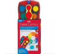 Faber-Castell 125030 - Farbkasten CONNECTOR mit 12 Farben, inklusive Deckweiß, P
