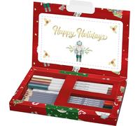 Faber-Castell Creative Gift Set Happy Holidays Limited Edition, Card Making | Creative Christmas card set and gift tags with Goldfaber markers, watercolour pencils and other accessories