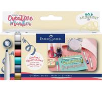Faber-Castell Creative Marker Chisel Tip Pen Set Bold Calligraphy (6pc)