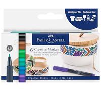 Faber-Castell Creative Marker Pen, 30 Colours Metallic, Neon & Creative, Colouring, Drawing, Writing, Home, Office Art Supplies