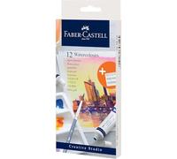 Faber-Castell Creative Studio 169612 Watercolour Paints 12 Tubes 9 ml Each Including Mixing Palette