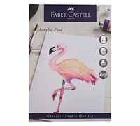 Faber-Castell Creative Studio Acrylic Paint Pad, A4, Acid Free Gummed Paper, 240 GSM, 15 Sheets for Painting, Arts, Craft, Home and School