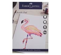 Faber-Castell Creative Studio Acrylic Paint Pad, A5, Acid Free Gummed Paper, 240 GSM, 15 Sheets For Acrylic Painting, Arts, Craft, Home And School
