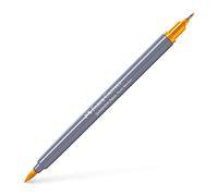 Faber-Castell Creative Studio Goldfaber Aqua Dual Marker, Dark Chrome Yellow, Single Marker, For Art, Craft, Drawing, Sketching, Home, School, University, Colouring