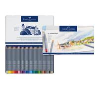 Faber-Castell Creative Studio Goldfaber Aqua Watercolour Pencil, Multicoloured (Multicoloured) Tin Of 36 Pencils, For Art, Craft, Drawing, Sketching,