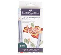 Faber-Castell Creative Studio Goldfaber Aqua Watercolour Pencil Set, RHS Special Edition, Set of 24 Pencils, For Art, Craft, Drawing, Sketching, Home, School, University, Colouring