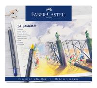 Faber-Castell Creative Studio Goldfaber Colour Pencil, Multicoloured (Multicoloured) Tin Of 24 Pencils, For Art, Craft, Drawing, Sketching, Home,