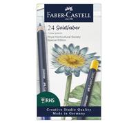 Faber-Castell Creative Studio Goldfaber Colour Pencil Set, RHS Special Edition, Set of 24 Pencils, For Art, Craft, Drawing, Sketching, Home, School, University, Colouring