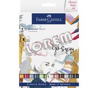 Faber-Castell Creative Studio Goldfaber Sketch Marker, Wallet of 12, Art, Craft, Drawing, Sketching, Home, School, University, Colouring