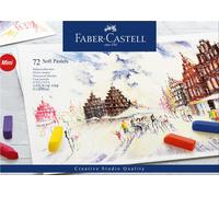 Faber-Castell Creative Studio Soft Pastels Mini, Multicoloured, Cardboard Wallet Of 72, For Art, Craft, Drawing, Sketching, Home, School, University, Colouring