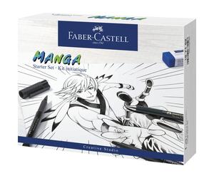 Faber-Castell Creative Studio Manga Starter Set, Multicoloured, , For Art, Craft, Drawing, Sketching, Home, School, University, Colouring