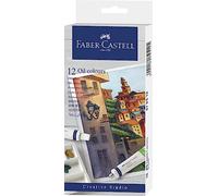 Faber-Castell Creative Studio Oil Colours, 12X 20ml Tubes, Multicoloured, , For Art, Craft, Drawing, Sketching, Home, School, University, Colouring