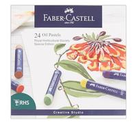 Faber-Castell Creative Studio Oil Pastels, RHS Special Edition Multicoloured, Set Of 24, For Art, Craft, Drawing, Sketching, Home, School, University, Colouring