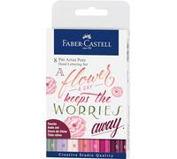 Faber-Castell Creative Studio Pitt Artist Pen India Ink, Pinks, Art, Craft, Drawing, Sketching, Home, School, University, Colouring