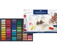 Faber-Castell Creative Studio Soft Pastels Mini, Multicoloured, Cardboard Wallet of 72, for Art, Craft, Drawing, Sketching, Home, School, University, Colouring