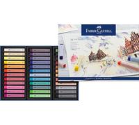 Faber-Castell Creative Studio Soft Pastels, Multicoloured, Cardboard Wallet of 36, for Art, Craft, Drawing, Sketching, Home, School, University, Colouring