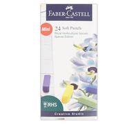 Faber-Castell Creative Studio Soft Pastels, RHS Special Edition Multicoloured, Set of 24 Half Sticks, For Art, Craft, Drawing, Sketching, Home, School, University, Colouring