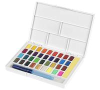 Faber-Castell Creative Studio Watercolours In Pans, Multicoloured, Set Of 36, For Art, Craft, Drawing, Sketching, Home, School, University, Colouring