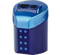 Faber-Castell Double Hole Sharpener RollOn Dots on Blister Card - Black or Blue assigned at checkout