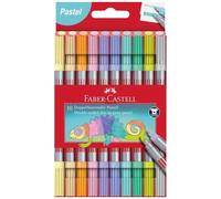 Faber-Castell Double-Sided Pastel Felt Tip Pens 10 Colours