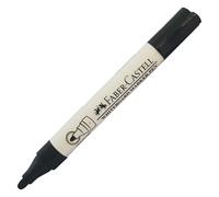Faber-Castell Dry Erase Whiteboard Marker Pens, BLACK, Bullet Tip (2.5mm), Pack of 1, Dry Wipe Broad Markers, Perfect for School Office Business Hospital Everyday Use