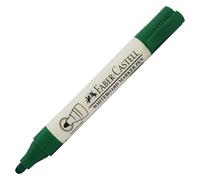 Faber-Castell Dry Erase Whiteboard Marker Pens, GREEN, Bullet Tip (2.5mm), Pack of 1, Dry Wipe Broad Markers, Perfect for School Office Business Hospital Everyday Use