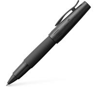 Faber-Castell E-Motion Rollerball Pure Black, Black Ink, Matte Guilloche Pattern