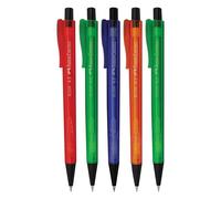 Faber-Castell Econ Mechanical Pencil, 0.5mm Lead Size, Pack of 5, Triangular Trip, Propelling Pencil, Ideal for Write Draw Sketch Shade Draft, School Office Home Use