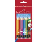 Faber-Castell Erasable Colouring Pencils - Assorted Colours Pack of 12