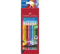 Faber-Castell Eraseable Colour Pencils Grip Set of 10 10 Count (Pack of 1)
