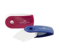 Faber-Castell Eraser, 182411, Blue, Red, 2 Pieces, Rectangular, Rubber