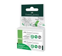 Faber-Castell Eraser Erasure PVC-free & Dust-free - Blister card of 2