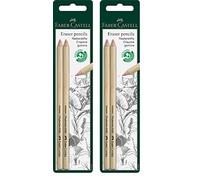 Faber-Castell Eraser Pencils x 2 (Pink) (Pack of 2)