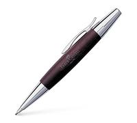 Faber-Castell F138381 E-Motion Pearwood and Chrome Twist Pencil - Dark Brown
