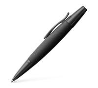 Faber-Castell F148690 E-Motion Ballpoint Pen Pure Black | All black design with large capacity refill and gift packaging
