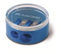 Faber-Castell F185418 185418 Pencil Sharpener, Manual Pencil Sharpener, Black, Blue, Red