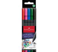 Faber-Castell Fibre-Tip Grip Pen 0.4Mm Tip Assorted Basic 56% Recycled Plastic P