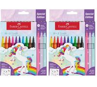 Faber-Castell Fibre-tip pen Castle unicorn 10plus3 (Pack of 2)