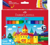 Faber-Castell Fibre-tip pen Jumbo 12pc. Superwashable