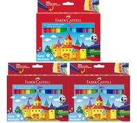 Faber-Castell Fibre-tip pen Jumbo 12pc. Superwashable (Pack of 3)