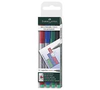Faber-Castell Super Fine Non-Permanent Multimark (Wallet of 4)