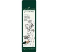 Faber-Castell Faber Castell 9000 Castell Graphite Pencil Tin Of 6