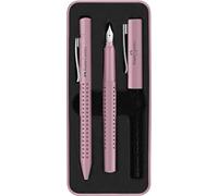 Faber-Castell Grip 2010 Set, Fountain pen + Ballpoint pen, Rose Shadows