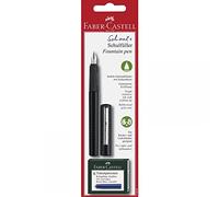Faber-Castell Fountain Pen School Plus Carbon Look – Medium Nib – Black