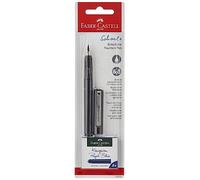 Faber-Castell Fountain Pen School Plus Carbon Look – Medium Nib – Black