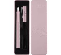 Faber-Castell Fountain Pen Sparkle Set - Rose - M Nib