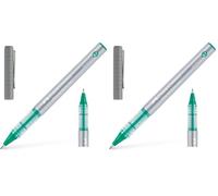 Faber-Castell Free Ink Roller Pen 0.7mm - Green (Pack of 2)