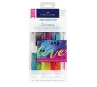 Faber-Castell Gelatos Colors Set, Iridescents - Water Soluble Pigment Crayons - 15 Iridescent Colors