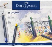Faber-Castell Gold Faber Color Pencil Set, 24 Colors in a Tin Case, 114724