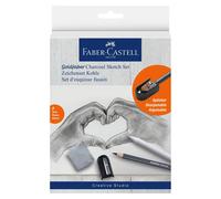 Faber-Castell Goldfaber Charcoal Sketch Set 8 Piece Drawing Kit